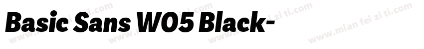 Basic Sans W05 Black字体转换